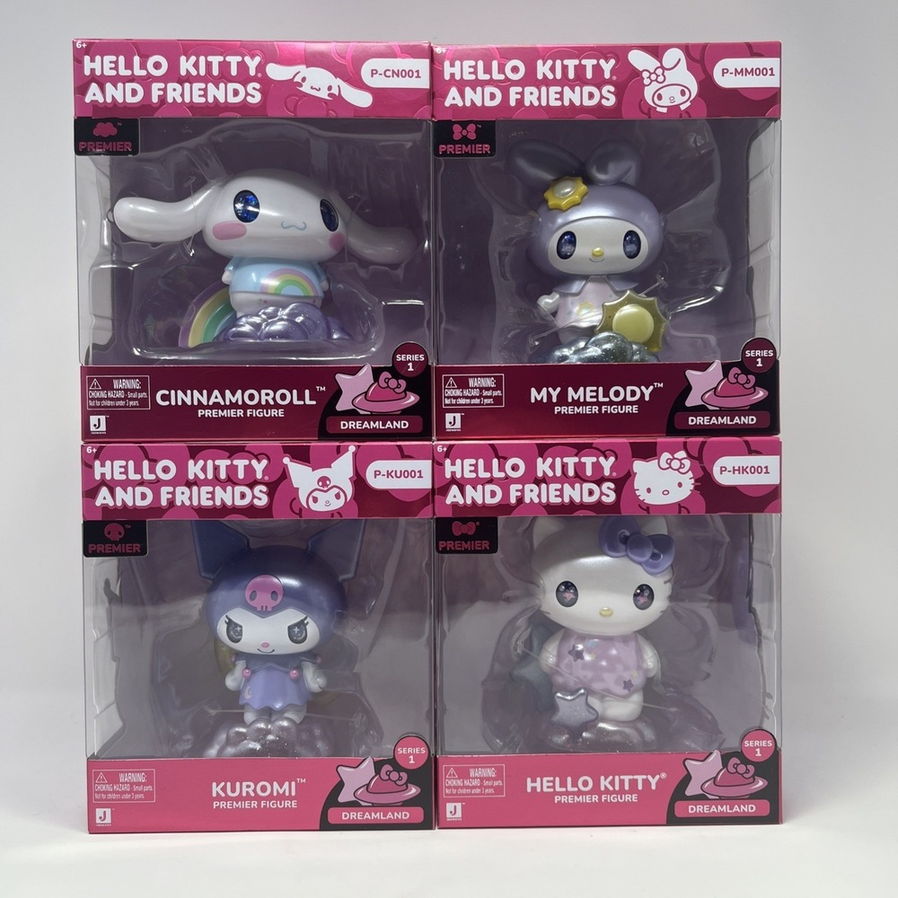 Hello Kitty And Friends DREAMLAND Premier Figures‎ Complete Set of 4 NEW 2024